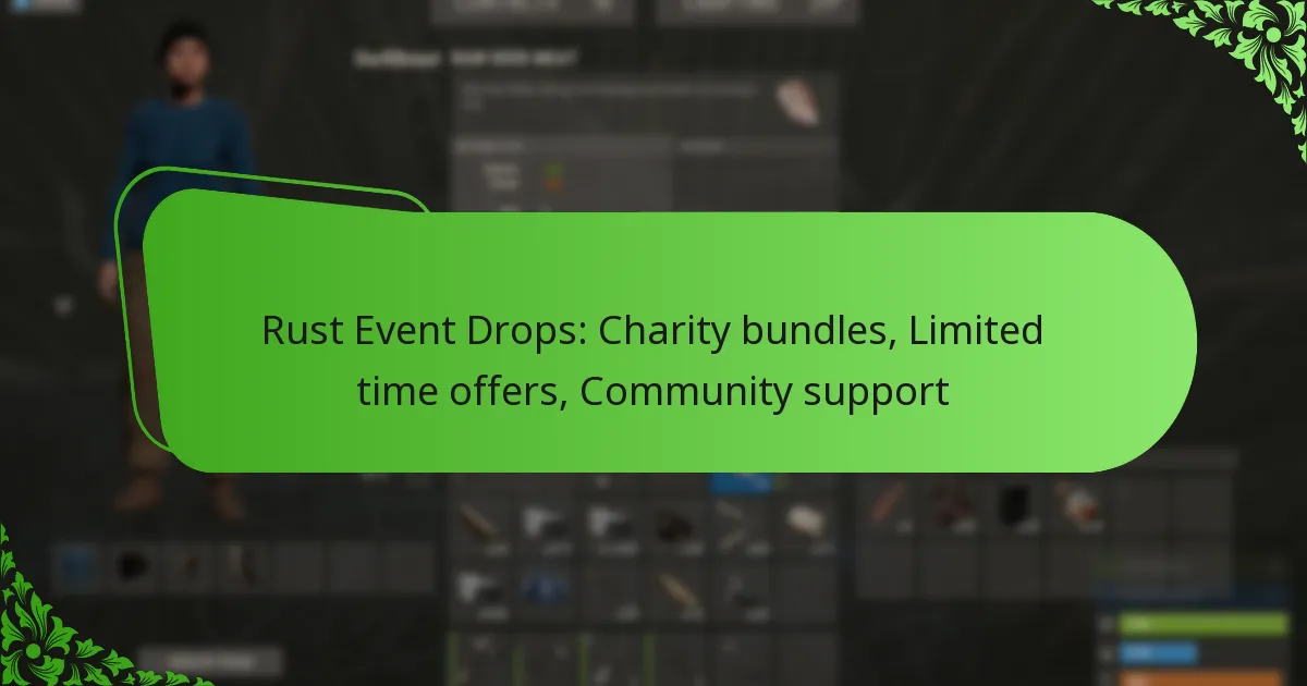Rust Event Drops: Charity bundles, Limited time offers, Community support