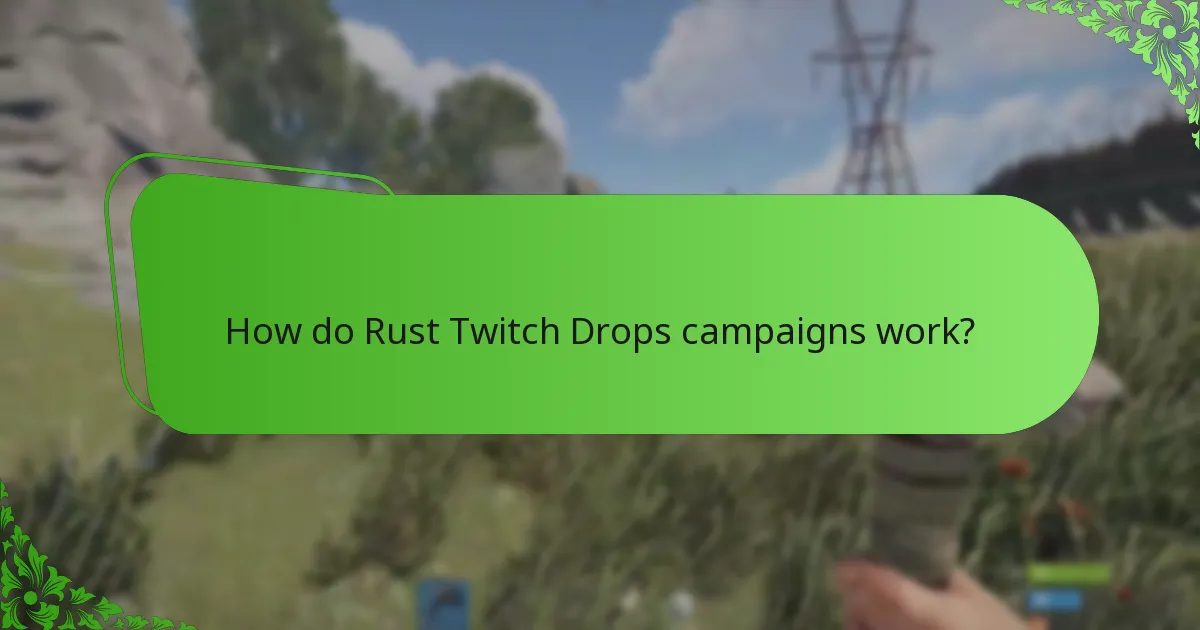 How do Rust Twitch Drops campaigns work?