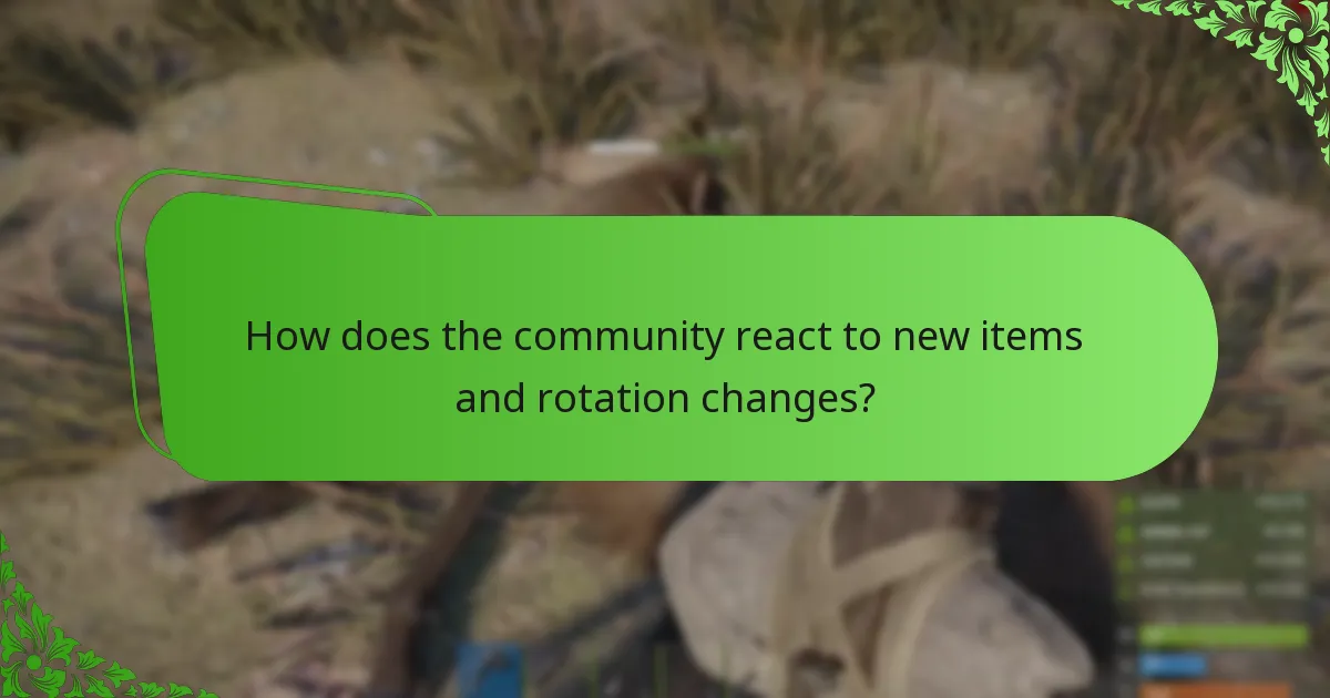 What are the latest rotation updates for the Rust Item Store?