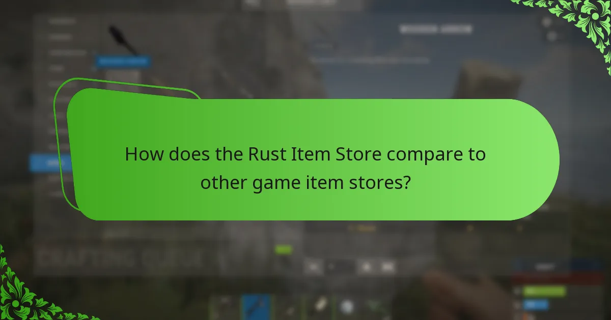 How often do items rotate in the Rust Item Store?