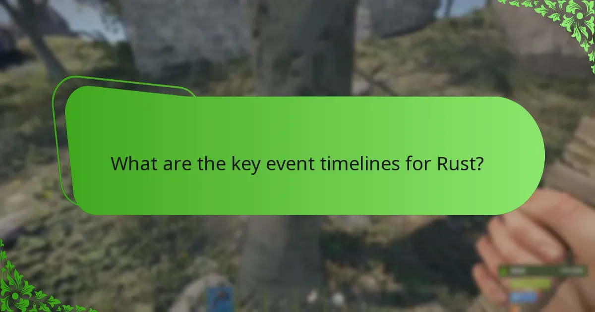 How does player feedback influence Rust events?